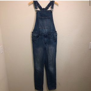 Mens Forever21 denim straight leg overalls
